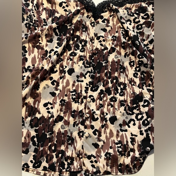 Torrid Women's Plus Size 3 Chablis Lace Trim Cami Top Animal Print - Picture 9 of 14